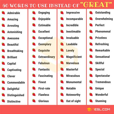 great other words.
